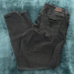 American Eagle dark green jegging